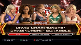 Michelle McCool Vs Alicia Fox Vs Eve Vs Beth Phoenix Vs Kelly Kelly  WWE SmackDown vs RAW 2011 [upl. by Tella]