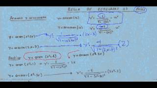 Regla de derivar 7 arcos derivadas [upl. by Tare]