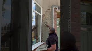 Render repair krend plasterer construction diy [upl. by Fancy]