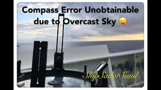 How to take compass error practically on ship  ShipSailorSunil [upl. by Quitt]