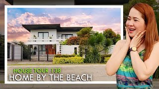 Fully Furnished Corner Beach House with Pool in Batangas  House Tour 138 [upl. by Ferrand22]