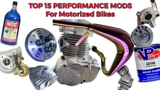 EVERY Modification and upgrade For A Motorized Bike motorizedbike 2stroke motorcycle moped [upl. by Hsirrap375]