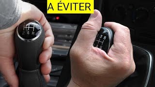 les erreurs à éviter avec sa boîte de vitesse manuelle [upl. by Ahsiki]