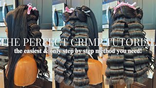 HOW TO CRIMP WEAVE  SUPER EASY amp FAST  THE PERFECT CRIMPS EVERY TIME  DollTheDon Hair [upl. by Lula]