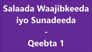 Salaada Waajibkeeda iyo Sunadeeda  Qeebta 1  Casharka Sheekh Axmed Bukhaari [upl. by Yhpos]