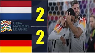 Niederlande 22 Deutschland Zusammenfassung  Gruppenphase der UEFA Nations League 2024 [upl. by Akela419]