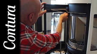 How to Replace the Stove Door Rope Seal  Contura stoves [upl. by Arbrab]