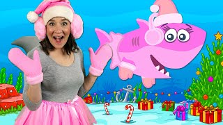 Christmas Baby Shark  Kids Songs amp Nursery Rhymes  Christmas Sharks Song for Kids [upl. by Yme]