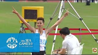 Athletics Mens 1500m Final Day 6  28th SEA Games Singapore 2015 [upl. by Metabel]