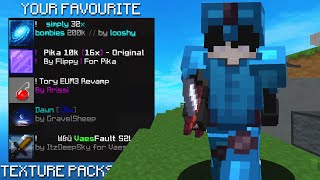 Using YOUR Favourite Hypixel Bedwars Texture Packs [upl. by Adne]