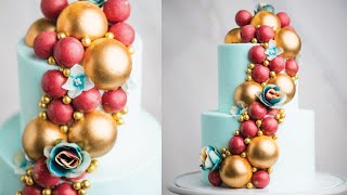 How to Make Chocolate Spheres Cake Tutorial [upl. by Kitrak]