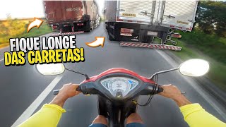 DICAS DE COMO ANDAR DE BIZ NA RODOVIA  A HONDA BIZ É MUITO LEVE  OS CUIDADOS QUE VOCÊ DEVE TER [upl. by Miza]