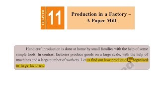 PAPER INDUSTRY Production in a factoryGrade 7 [upl. by Scornik]