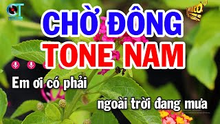 Karaoke Chờ Đông Tone Nam Nhạc Sống Mới 2024  Nhạc Sống Tuấn Cò Karaoke [upl. by Initsed]