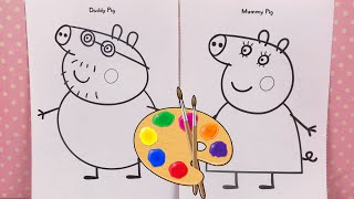 Activité de Peinture pour Enfants Peppa Pig [upl. by Anilemrac]