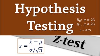 Hypothesis Testing Twotailed z test for mean [upl. by Nod]