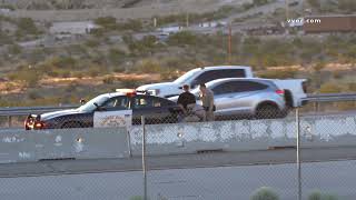 Semi Jackknifed on southbound I15 near Dale Evans Parkway on Friday evening [upl. by Mlehliw]