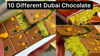 How to Make Dubai Chocolate 10 different Ideas dubaichocolate socola viral trending chocolate [upl. by Liahcim683]