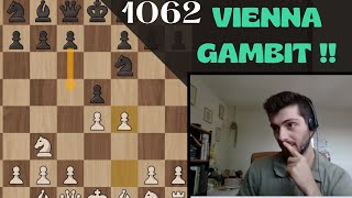 GAGNEZ en 4 coup avec la Vienna gambit  elo 1062 [upl. by Cassella]