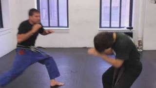 How to Escape a Rear Choke with a Push  Krav Maga [upl. by Aim348]