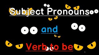 Subject pronouns and Verb to be Ejemplos y pronunciación [upl. by Arianne]