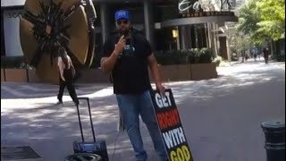 Openair preaching in Downtown Charlotte NC 20240828 [upl. by Elsinore339]