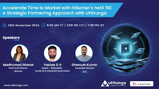 How netX 90 and Hilscher Utthunga partnership speeds up time to market  Webinar  Utthunga [upl. by Griffis634]