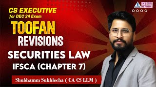 Revision of IFSCA Chapter 7  Capital Market and Securities Law New Syllabus  Shubhamm Sir [upl. by Acceb]