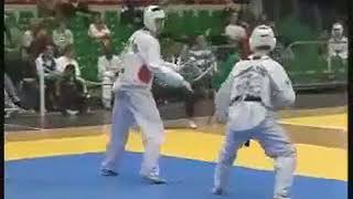 Taekwondo knockout  Spinning back kick highlight in Taekwondo [upl. by Baerl]