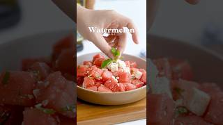 Watermelon Salad  Semangka Feta Cheese [upl. by Dnomal]