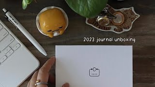 Unboxing my 2023 journal  Kokuyo PAL planner by Bushimen [upl. by Iorgo625]