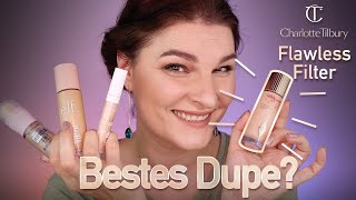 Charlotte Tilbury HOLLYWOOD FLAWLESS FILTER Dupes elf Maybelline 4 in 1 Essence ✨🤩✨ misolde [upl. by Bright]