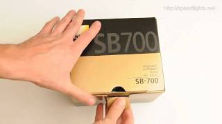 Speedlightsnet Unboxing Nikon SB700 Speedlight Flash [upl. by Lemak]