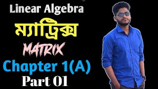 Linear Algebra  Matrix  ম্যাট্রিক্স Part 01 ll Chapter 1A Honours First Year [upl. by Haseefan]