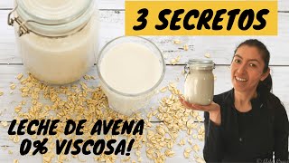 Como hacer leche de avena cremosa [upl. by Kato]