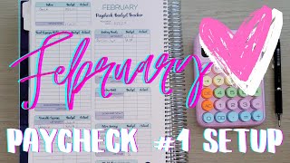 1510 Budget With Me  February Paycheck 1 Budget Set Up [upl. by Odom]