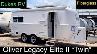 Oliver Legacy Elite II Twin Fiberglass Travel Trailer  Bigger than Casita Scamp PPL RV Consignment [upl. by Cargian]