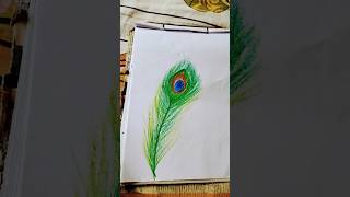 Peacock feathers drawing 🌟⭐💫✨✨😎❤ [upl. by Aivatnahs]