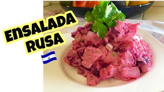 ENSALADA RUSA al estilo Salvadoreño Fácil Paso a paso [upl. by Htims231]