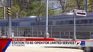 MBTA reopening South Attleboro train station [upl. by Olwena]