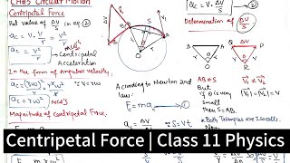 Centripetal Force  Chapter 5  Circular Motion  Class 11 Physics [upl. by Greenlee]