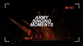 BTS  ARMY singing moments [upl. by Ecreip]