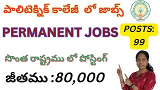 Government Polytechnic College Recruitment 2024 APPSC Polytechnic Lecturer Jobs 2024  APPSC [upl. by Lanahtan757]