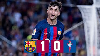 BARÇA 10 CELTA VIGO  LALIGA 202223 MD8 [upl. by Pussej]