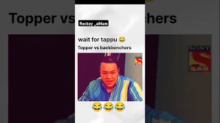 Topper vs backbenchers exam wait for tappu tmkoc comedyshorts funny [upl. by Gayleen]