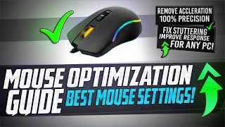 🔧 Mouse Optimization GUIDE for Gaming  100 Mouse Precision Raw Input REMOVE Acceleration LAG 🖱️✅ [upl. by Atnicaj]