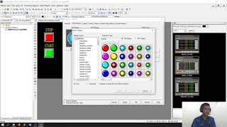 TUTORIAL HMI CxDesigner  Rangkaian Kontrol Star Delta Otomatis [upl. by Nea426]