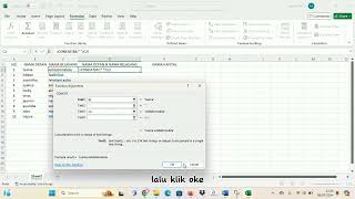 Tutorial Menggunakan Fungsi Concat dan Upper Microsoft Excel [upl. by Leffert]