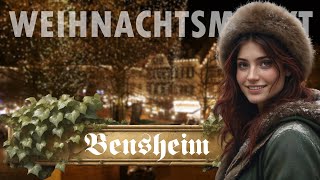 Bensheim Weihnachtsmarkt 4K [upl. by Aekal]