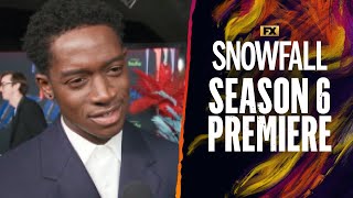 WORLD PREMIERE of Snowfall Season 6 with Damson Idris amp Amin Joseph  FX [upl. by Lemrej821]